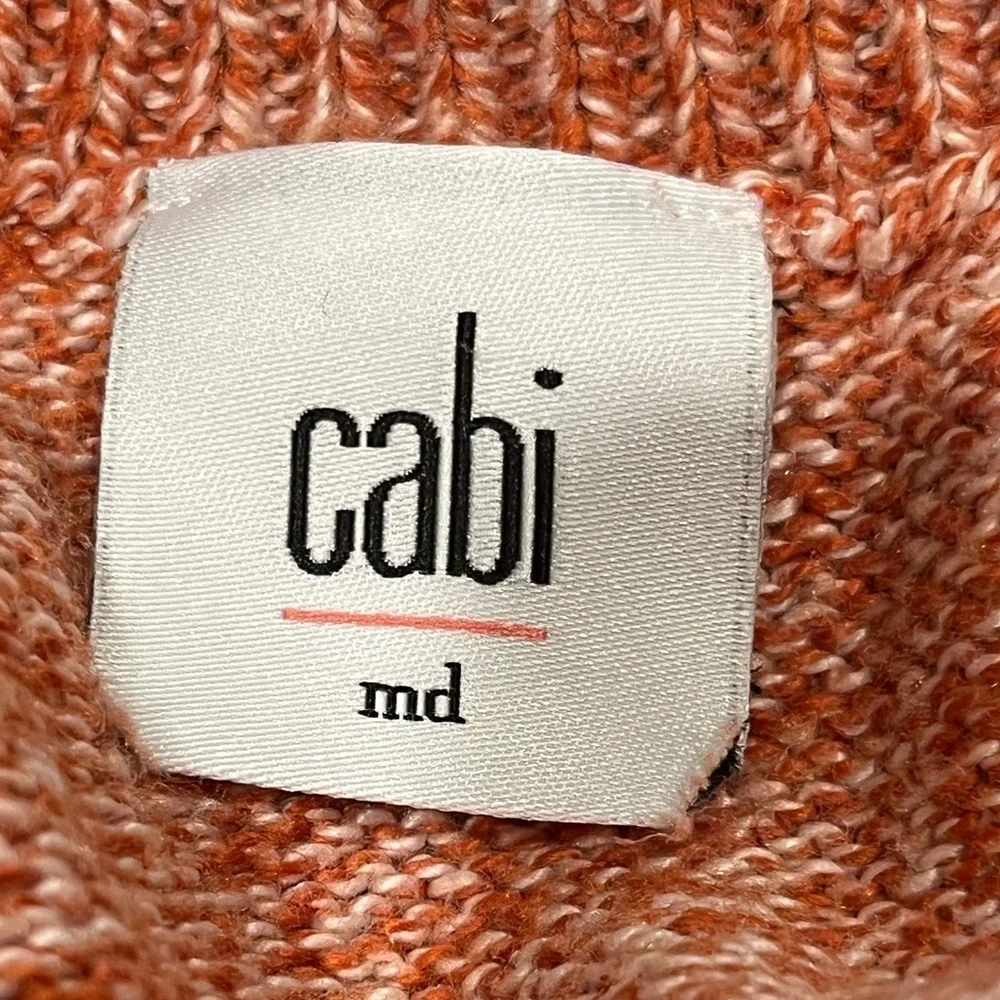 CABI FOLD-OVER COWLNECK, PINK FLEX, DOLMAN SLEEVE, WOMEN SIZE M